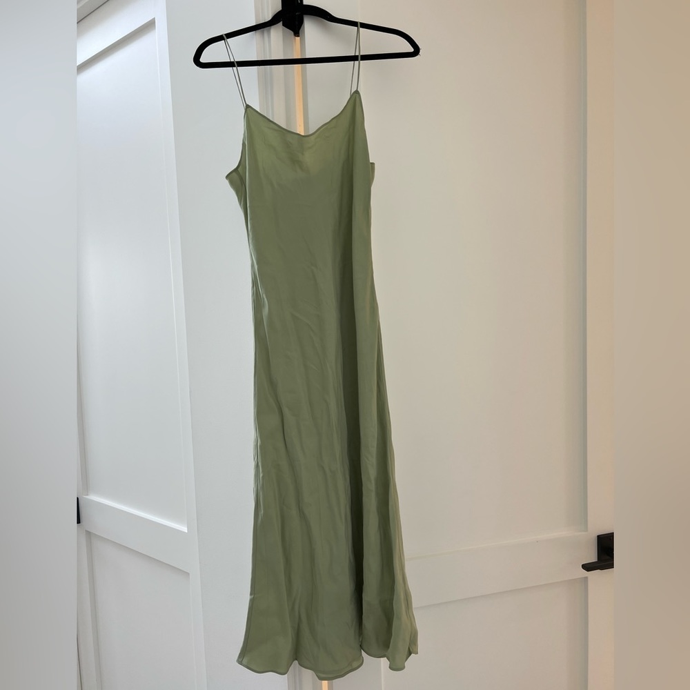J Crew Gwyneth Slip Dress Sage Green - size 6 NWT